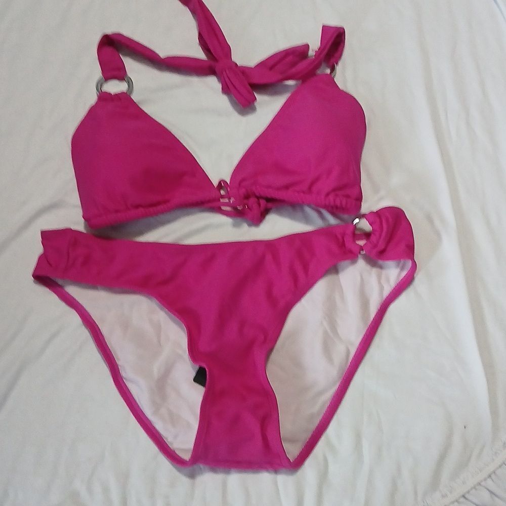 Ingear magenta bikini swimwear bathing suit   Sz L  NWT